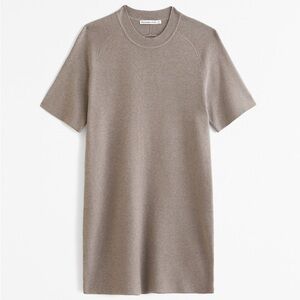 Abercrombie mini sweater dress, light brown, size small petite, only worn once